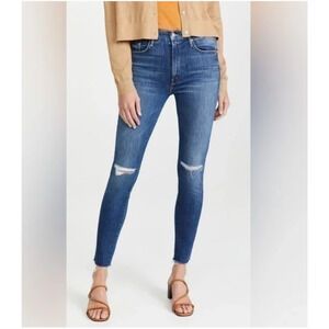 NWT MOTHER HIGH WAISTED LOOKER ANKLE FRAY JEANS‎ BALLS OF YARN WOMEN'S SIZE 29